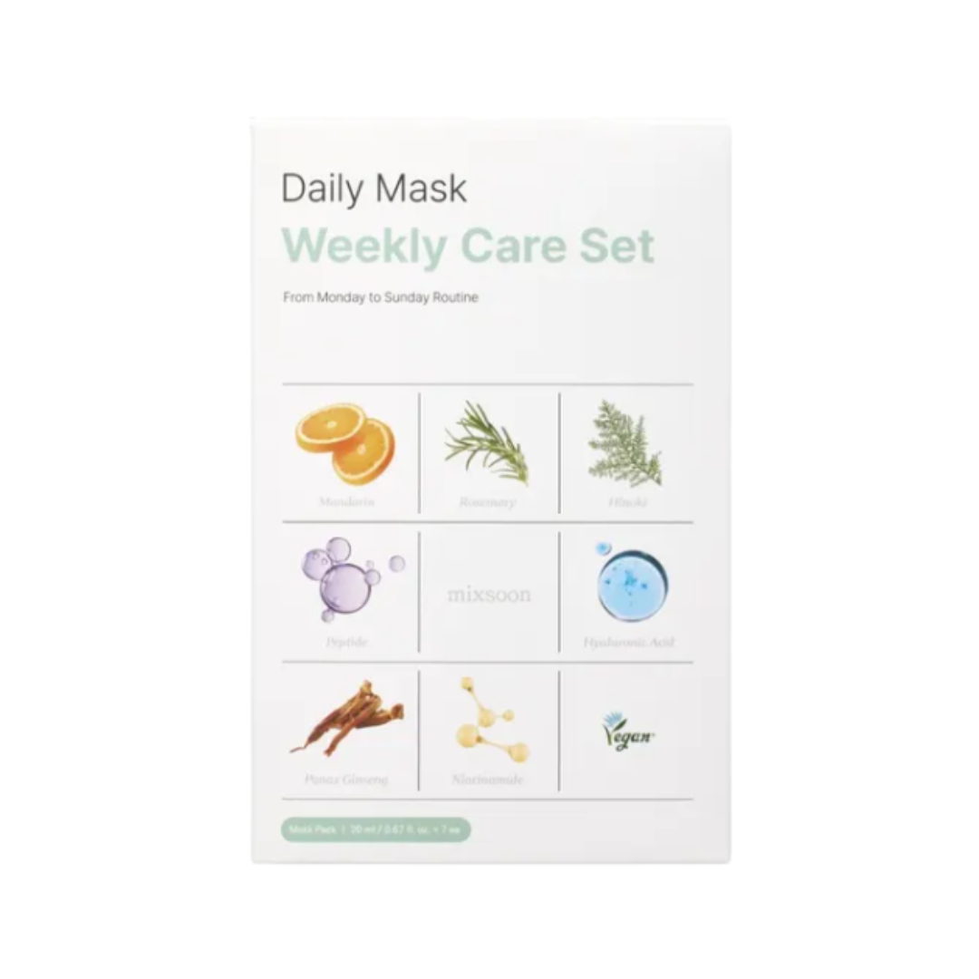 Mixsoon Daily Mask Weekly Care Set 7x20ml #Size_7x20ml