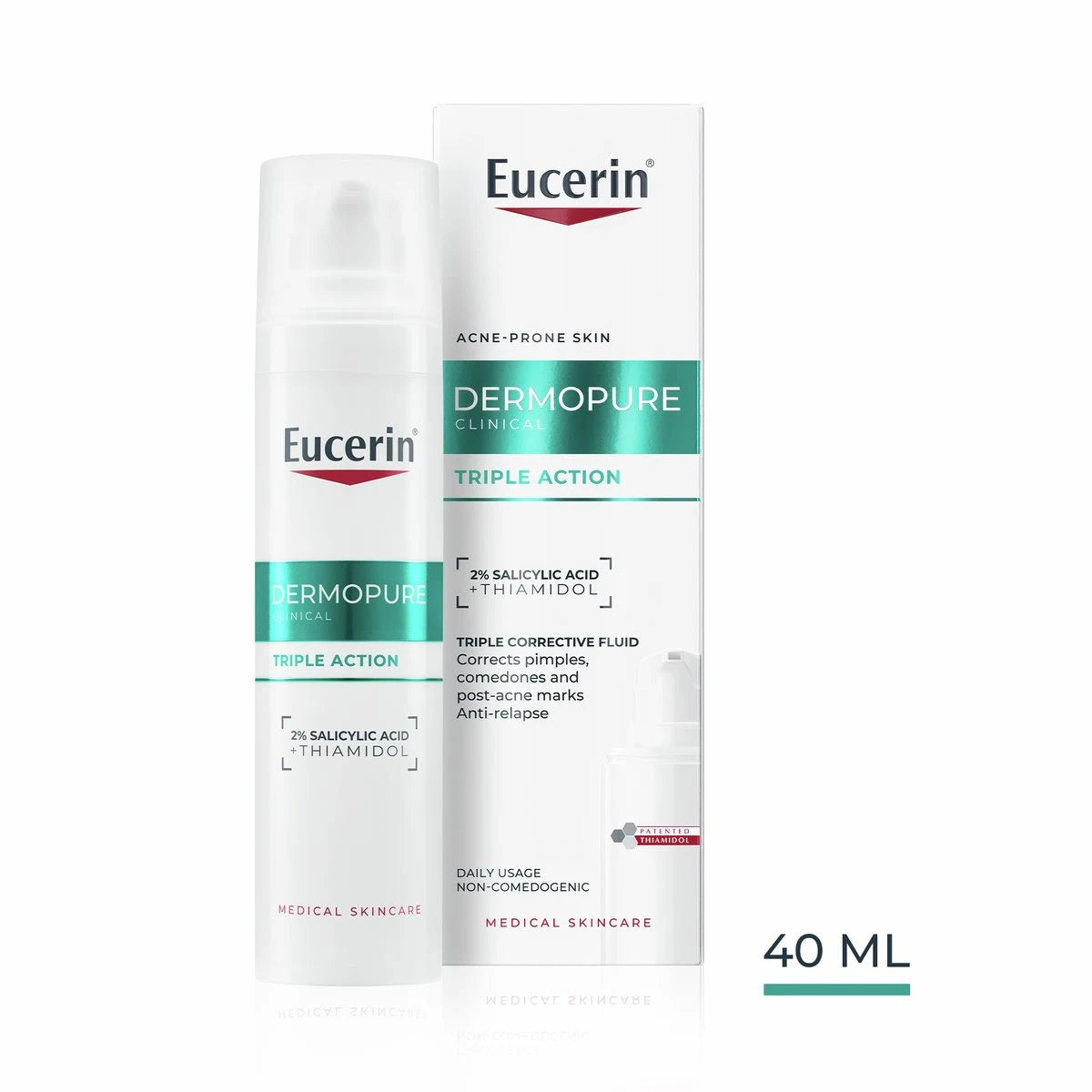 Eucerin DermoPure Clinical Triple Action Corrective Fluid 40ml blemish care #Size_40ml