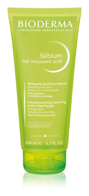 Bioderma Sébium Gel Moussant Actif Deep Cleansing Gel For Oily And Problematic Skin